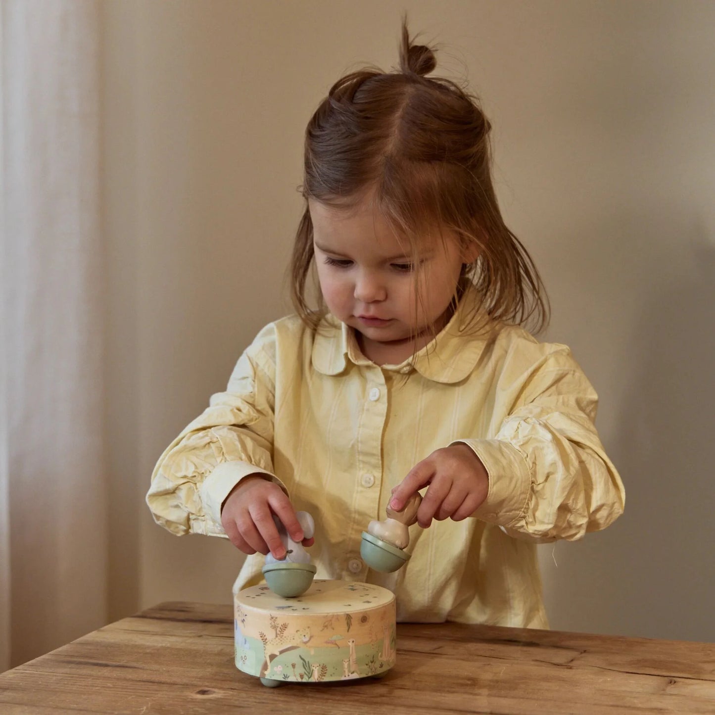 Little Dutch - Lesena glasbena škatla - Safari Friends
