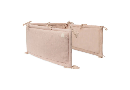 Jollein - Obroba za posteljico - Cosy Knit - Wild Rose (180x30 cm)