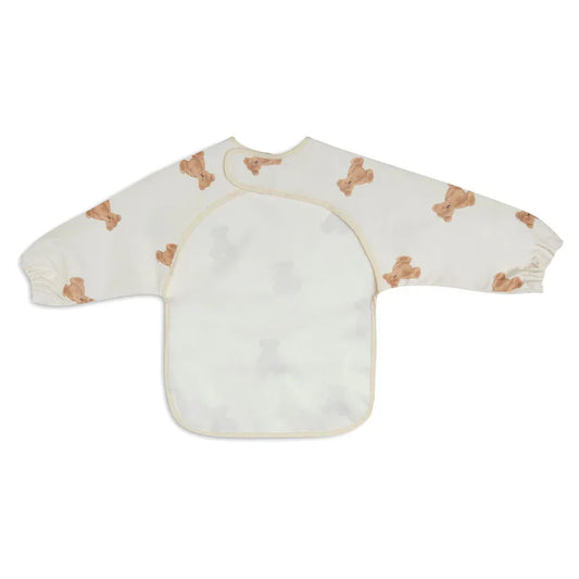 Jollein - Nepremočljiv slinček z rokavi - Teddy Bear
