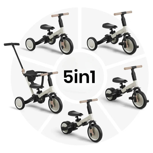 KikkaBoo - Otroški tricikel Flip - Grey (5v1) - KB31006020151 Luxbaby