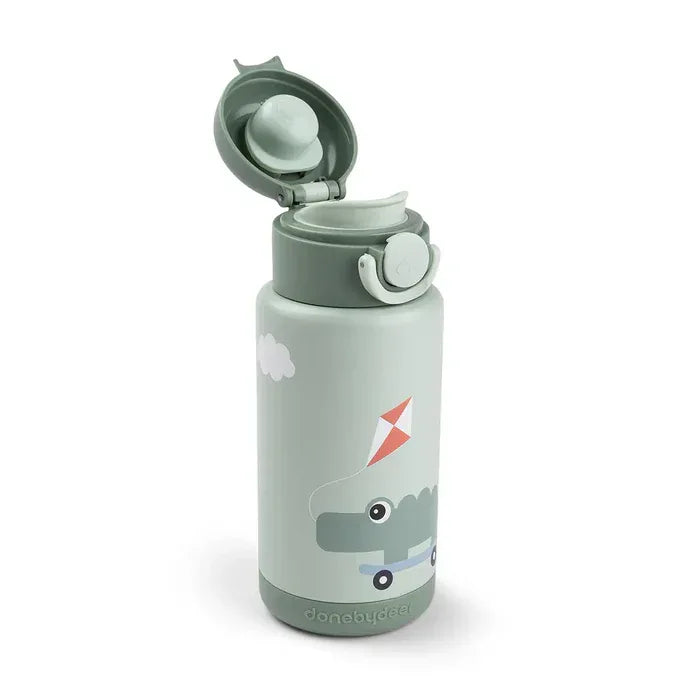 Done by Deer - Termo steklenička 340ml Playground - Green