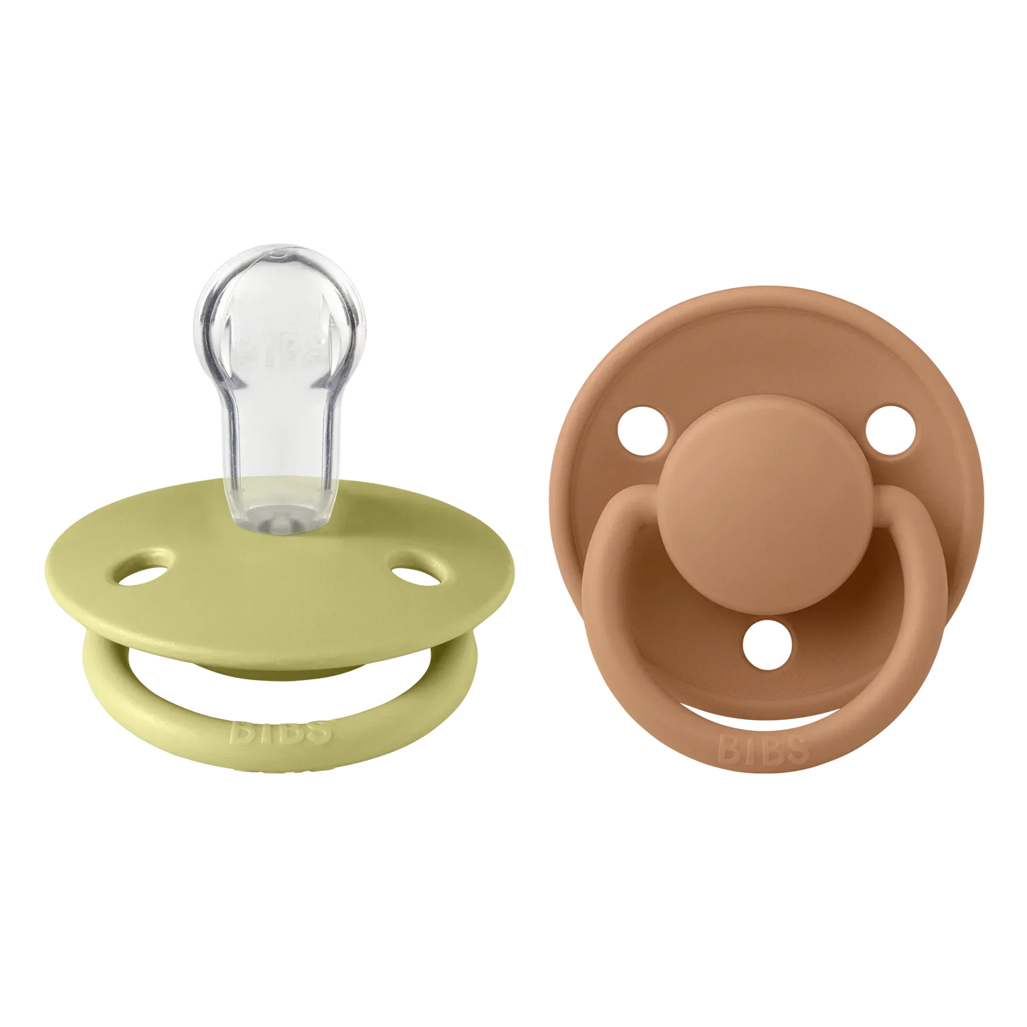 BIBS - Okrogla duda De Lux, silikon - Meadow/Earth (0-36m)