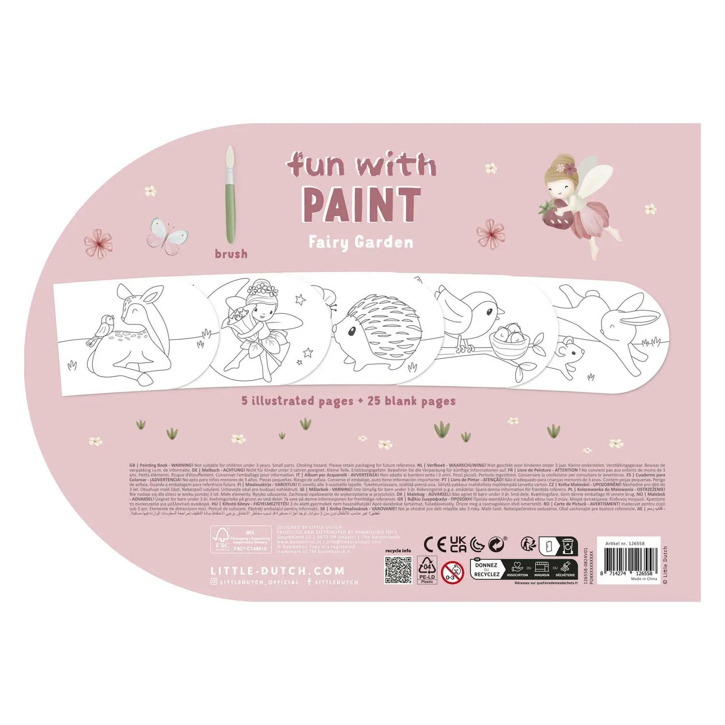 Little Dutch - Slikarska knjiga - Fairy Garden - LD126558 Luxbaby