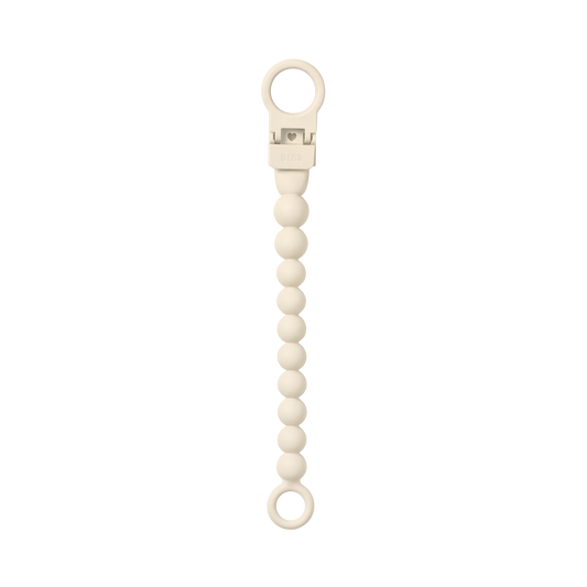 BIBS - Priponka za dudo Beaded - Ivory