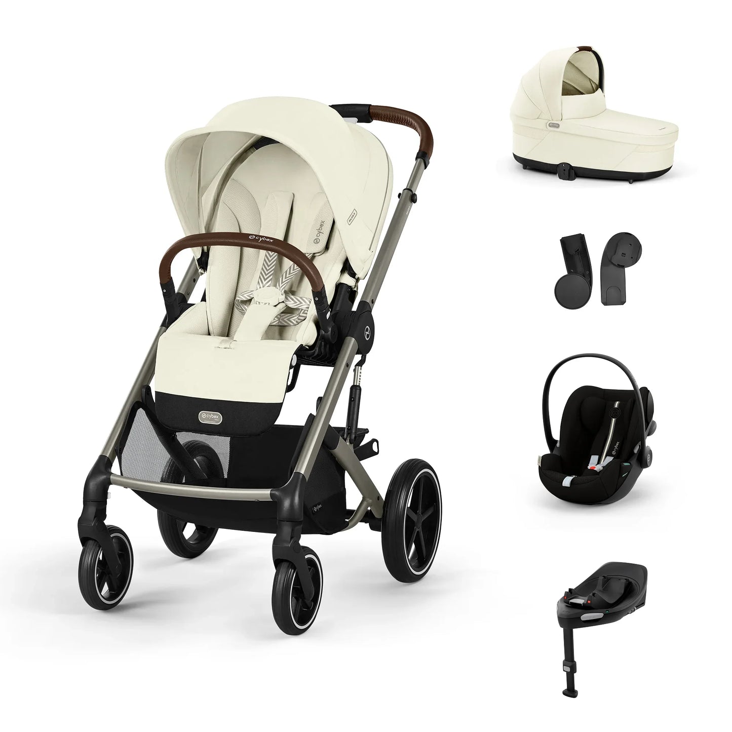 Cybex - Otroški voziček Balios S Lux - Seashell Beige (4v1) - C70000534 Luxbaby