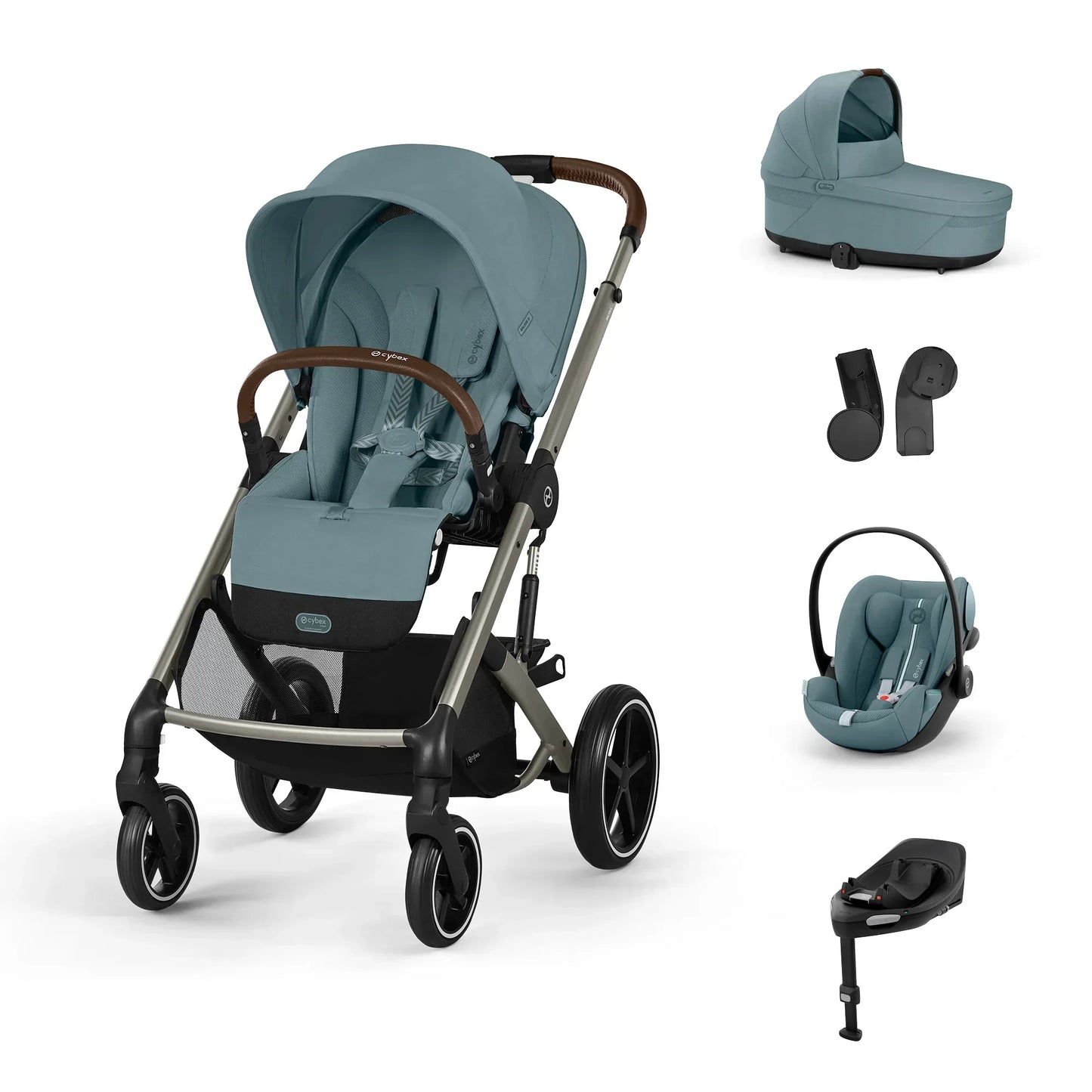 Cybex - Otroški voziček Balios S Lux - Stormy Blue (4v1)
