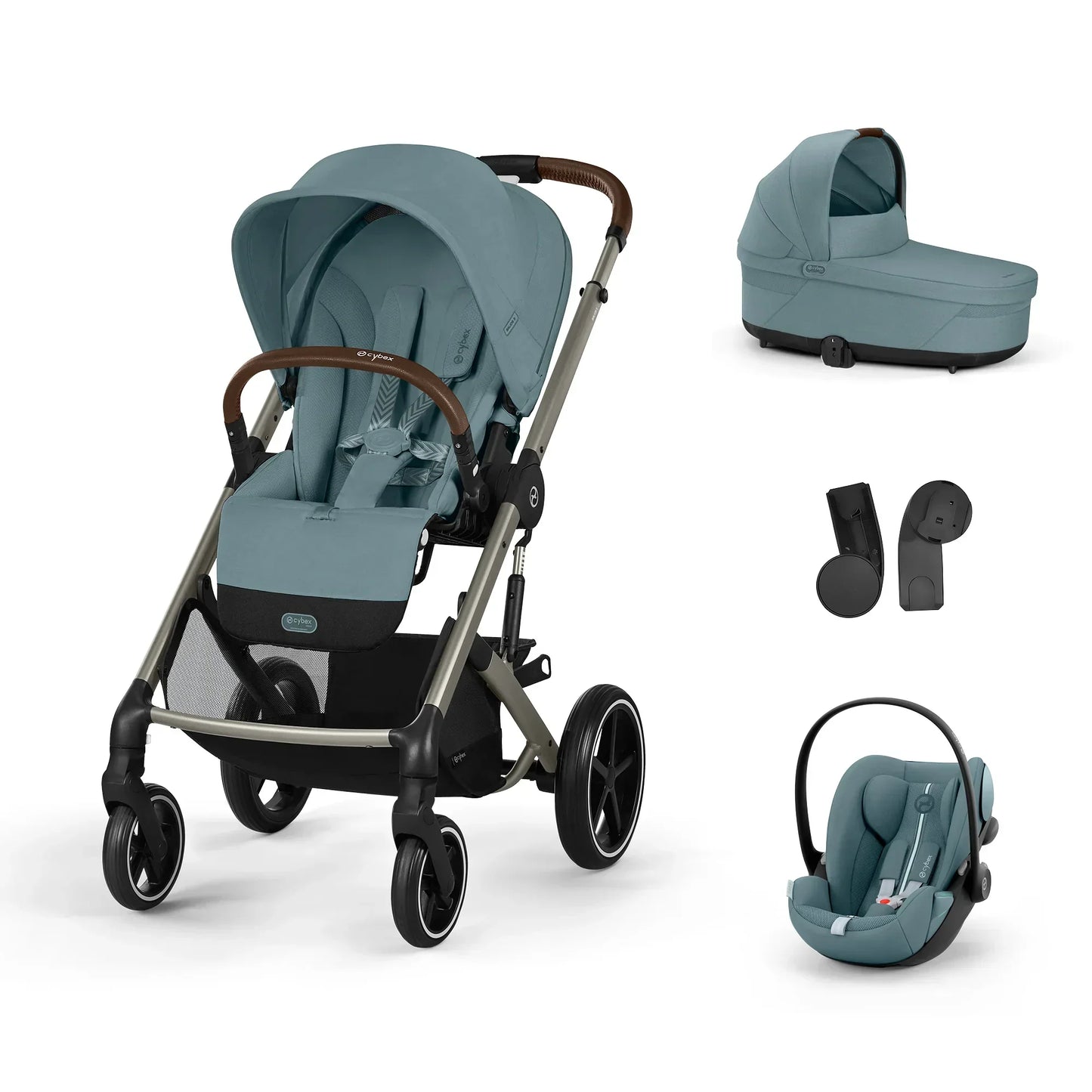 Cybex - Otroški voziček Balios S Lux - Stormy Blue (3v1)