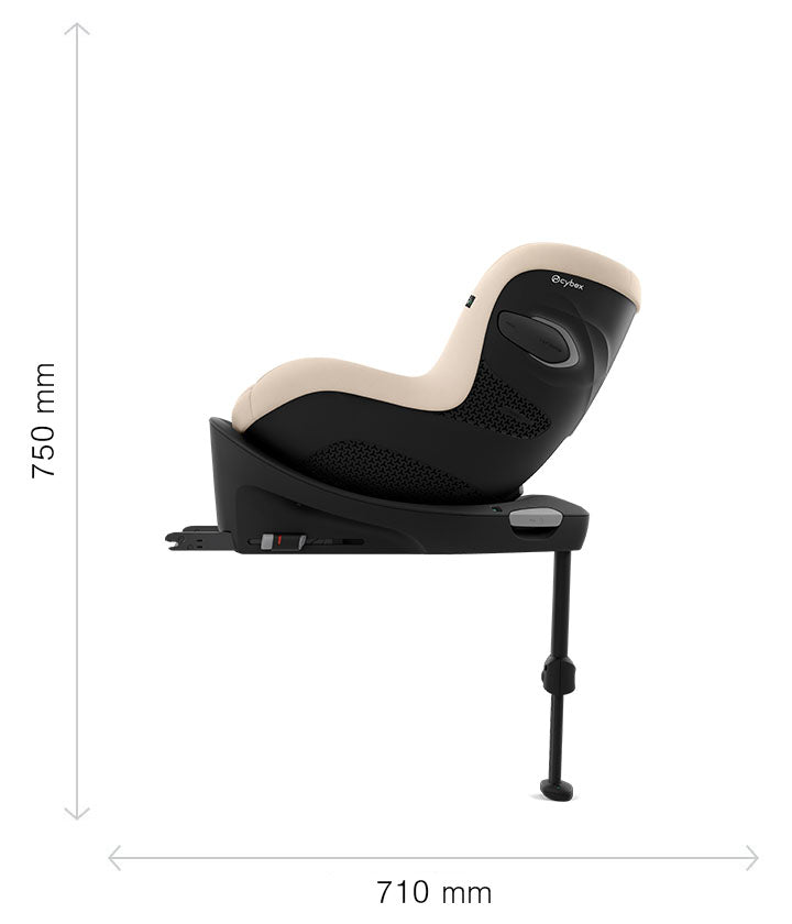Cybex - Otroški avtosedež Sirona G3 360° i-Size (61-105cm) - Moon Black (Plus)