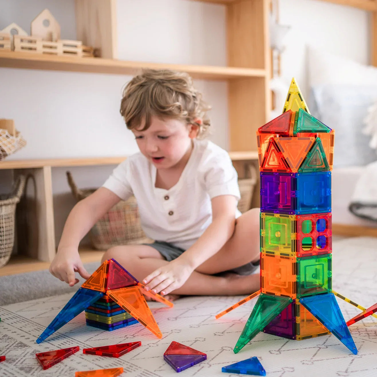 TileTek - Magnetne ploščice - Rainbow Builders Pack (110 kosov)