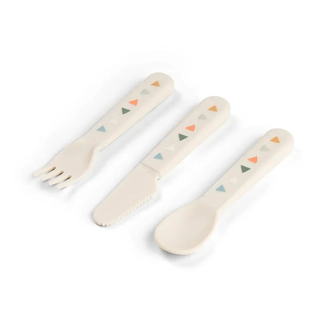 Done by Deer - Jedilni pribor Foodie Celebration - Sand - DBD1166589 Luxbaby