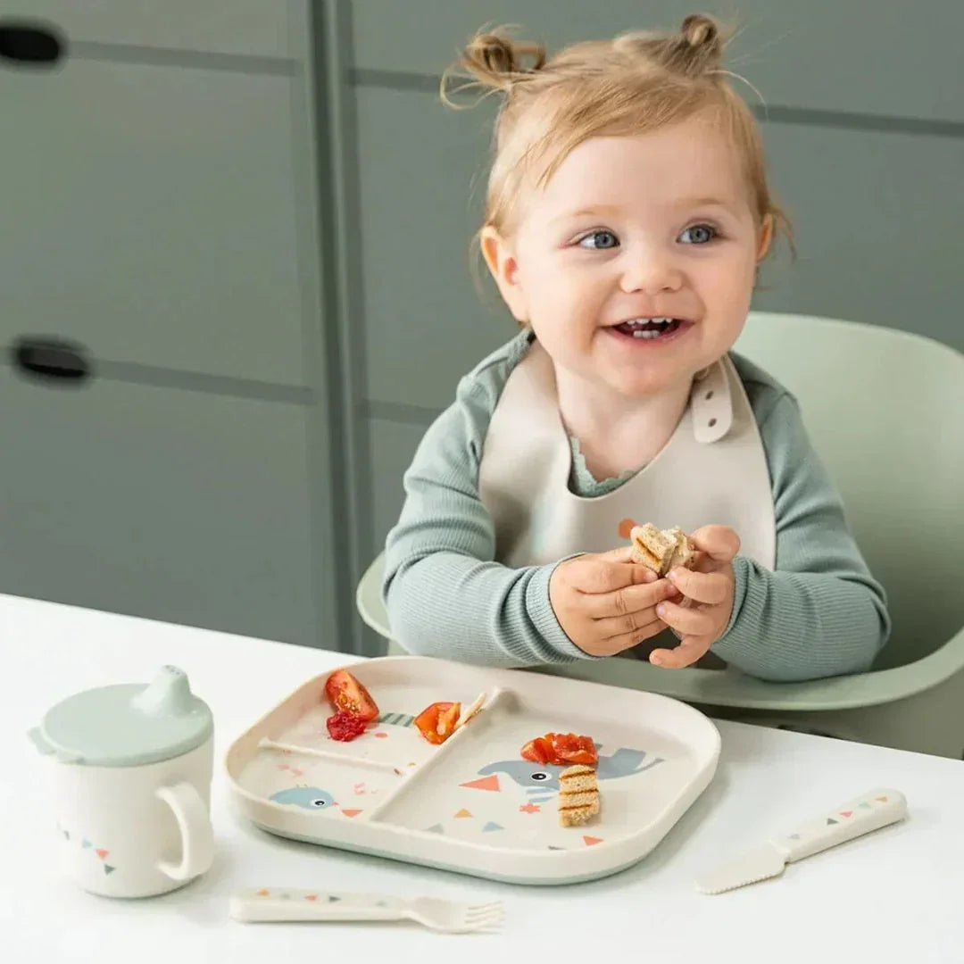 Done by Deer - Celebration Children's Sharing Plate - Sand