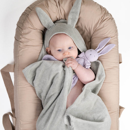 Elodie - Prenosno otroško gnezdece - Pure Khaki