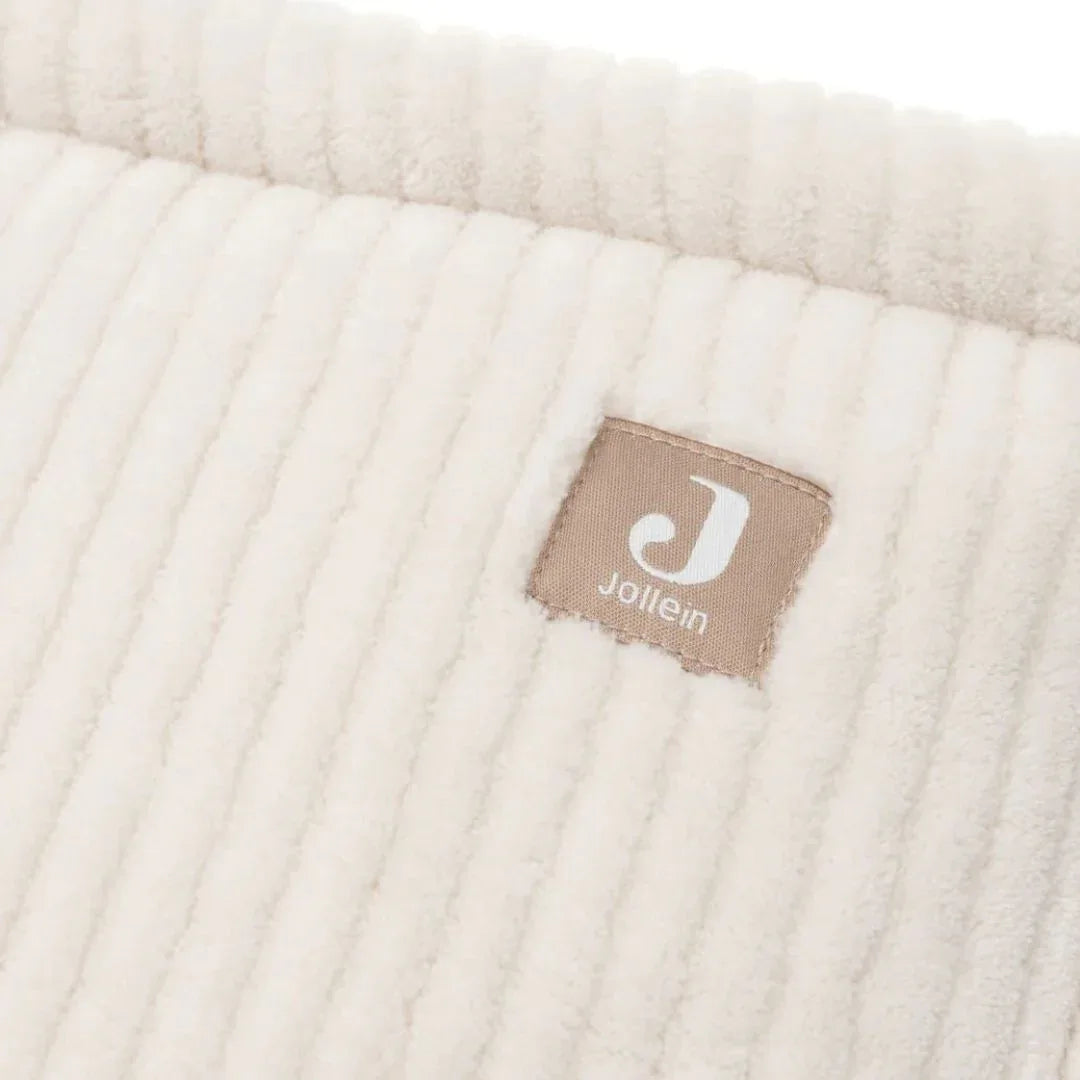 Jollein - Obroba za posteljico - Cloudy Rib Oatmeal (180x30cm)