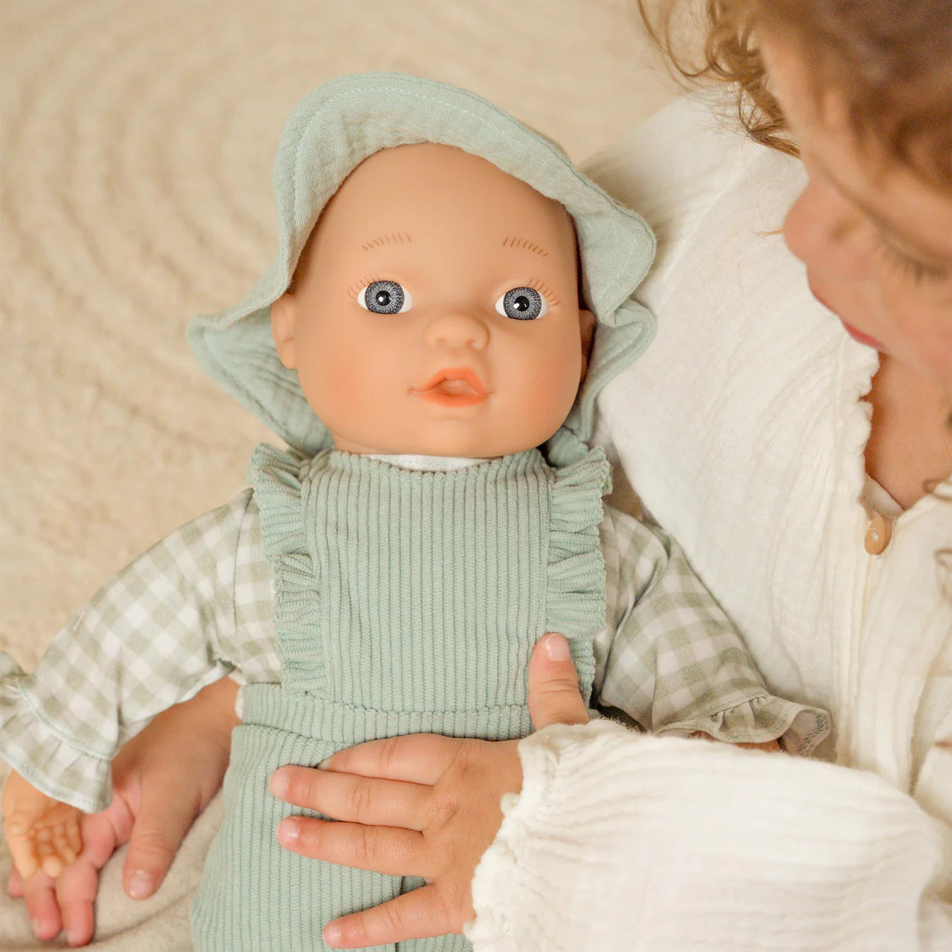 Little Dutch - Oblačila za Punčko - Fresh Green Check