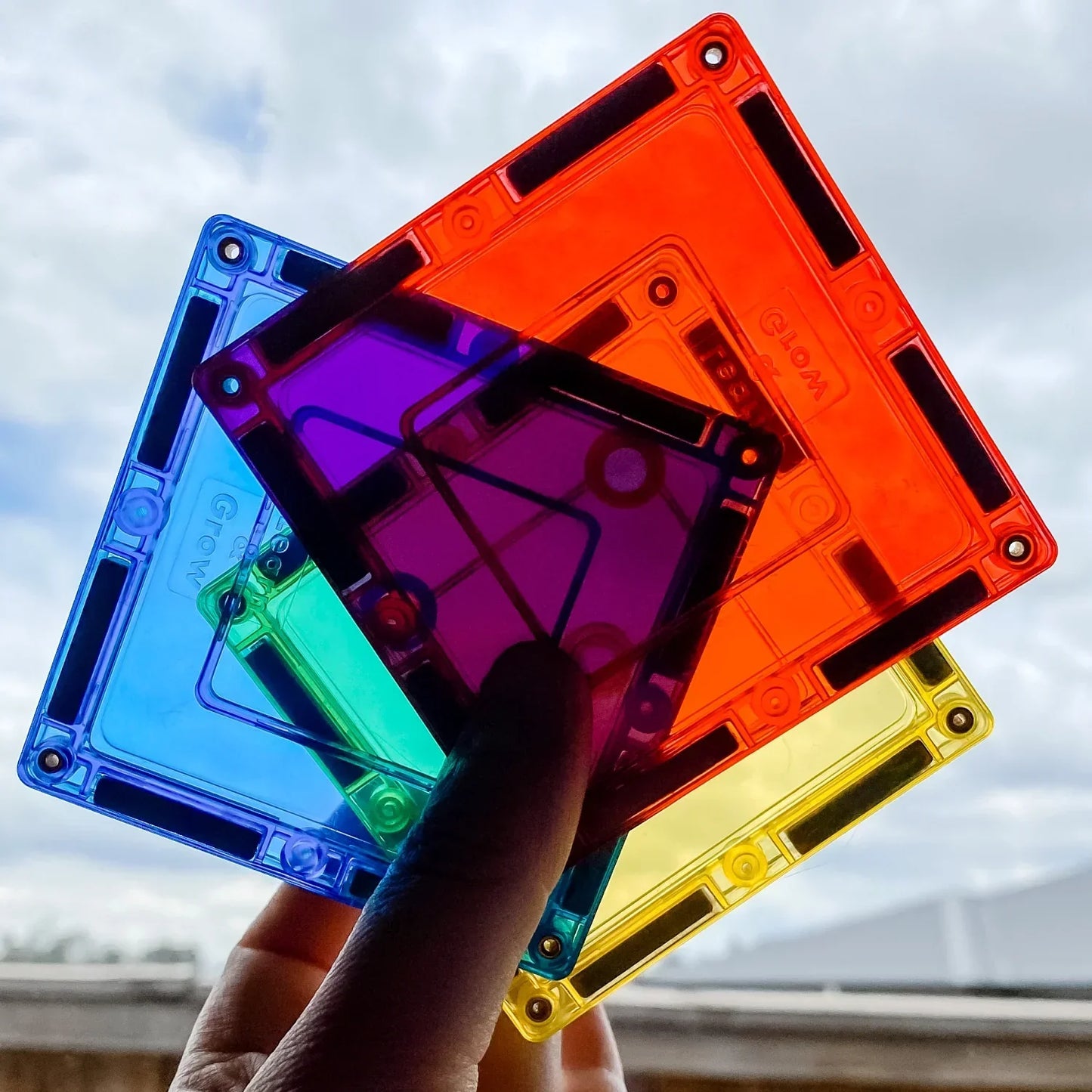 TileTek - Magnetne ploščice - Rainbow Squares Pack (36 kosov)