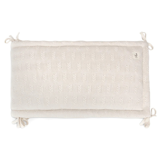 Jollein - Obroba za posteljico - Grain Knit - Oatmeal (180x30 cm)
