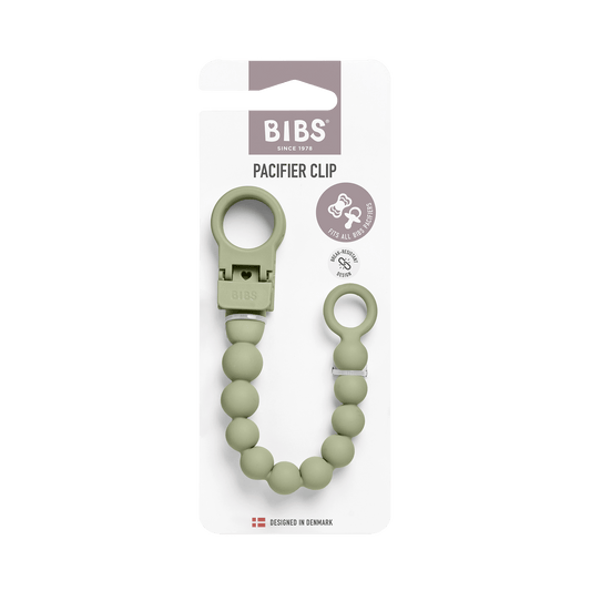 BIBS - Priponka za dudo Beaded - Sage - Luxbaby