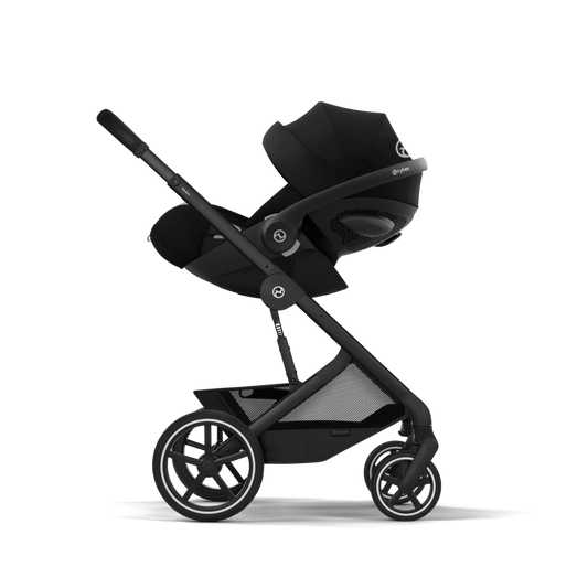Cybex - Otroški voziček Balios S Lux z zložljivo košaro - Moon Black (2v1)