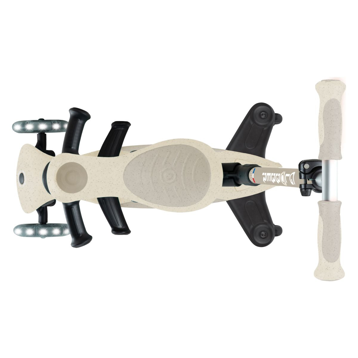 Globber - Skiro GO UP Deluxe 360°, zložljiv, svetleča kolesa - Bež