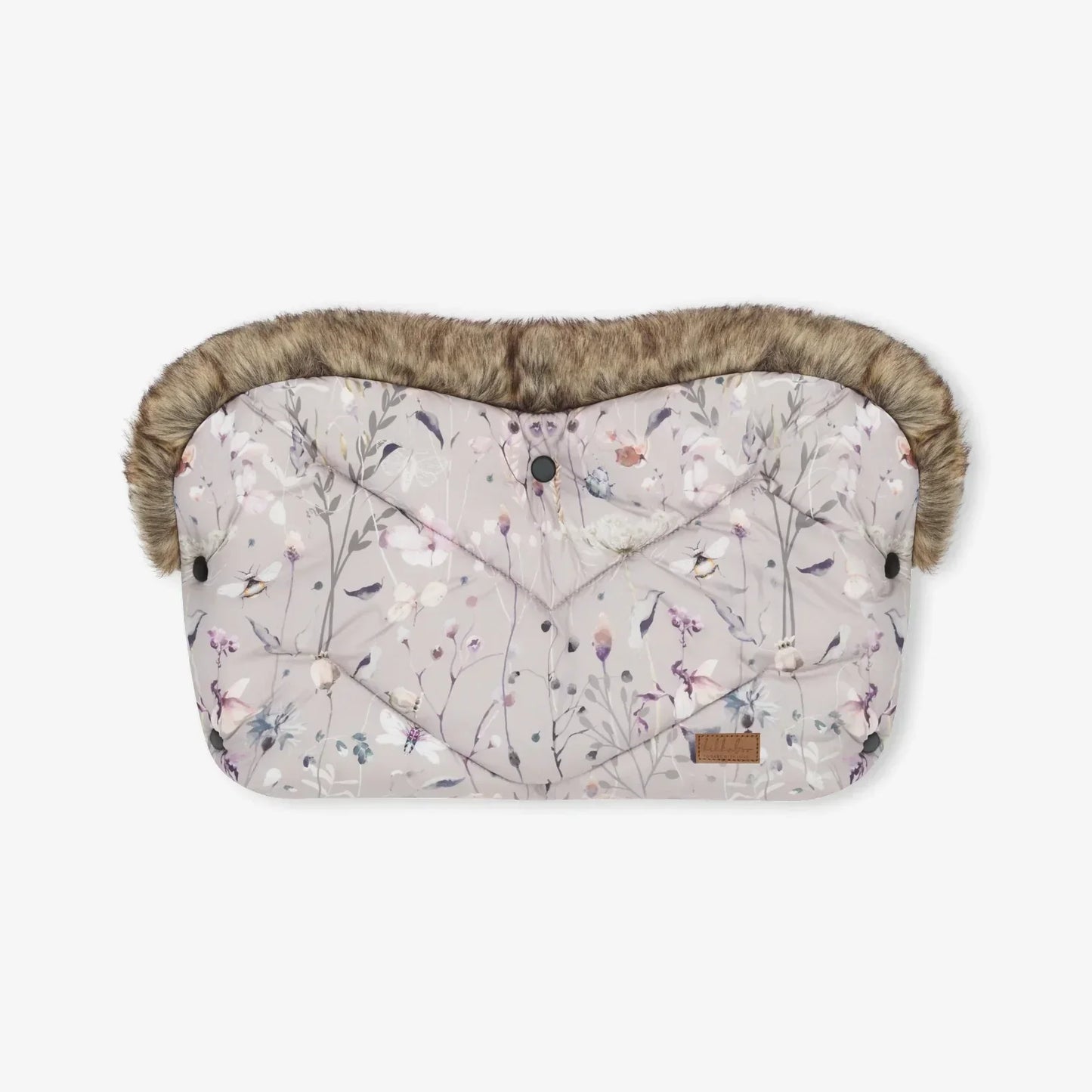 KikkaBoo - Enojna rokavica za voziček Luxury - Dreamy Fields Grey