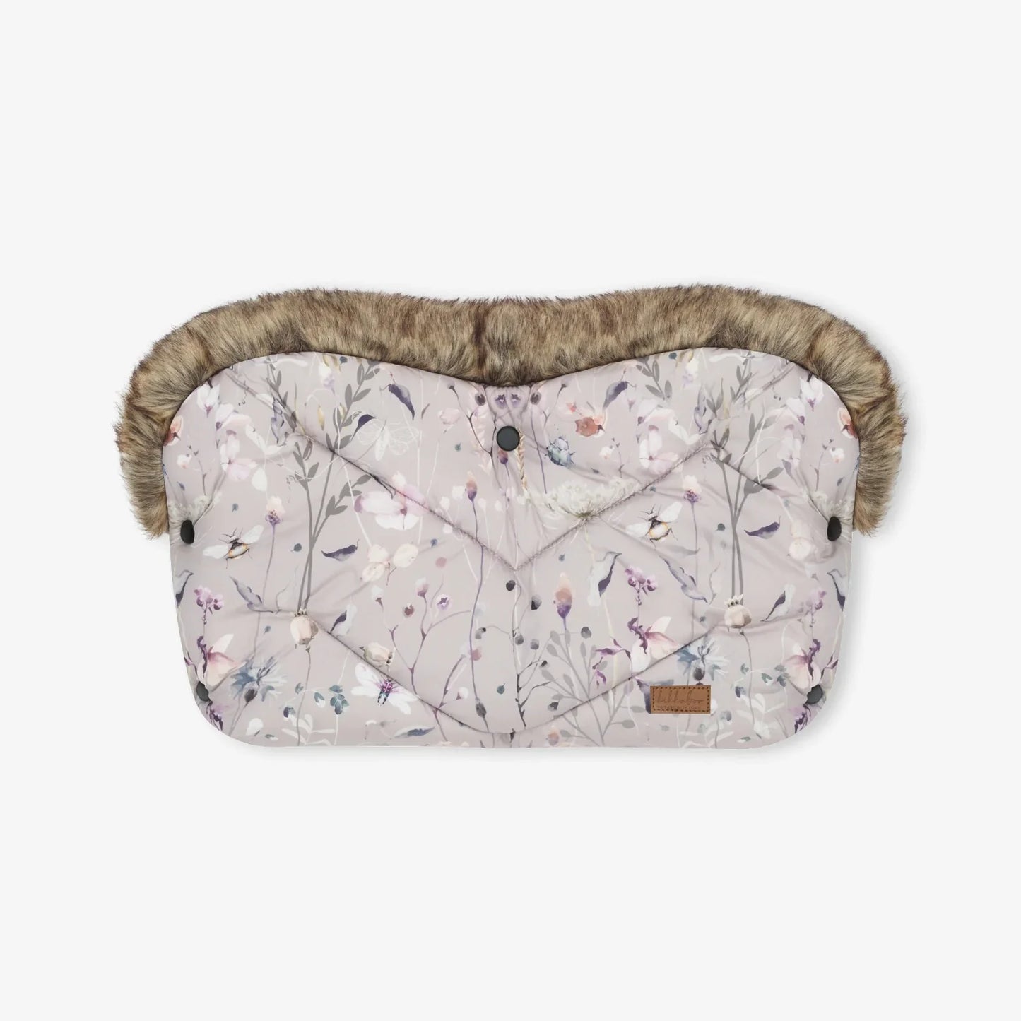 KikkaBoo - Enojna rokavica za voziček Luxury - Dreamy Fields Grey - KB31108040158 Luxbaby