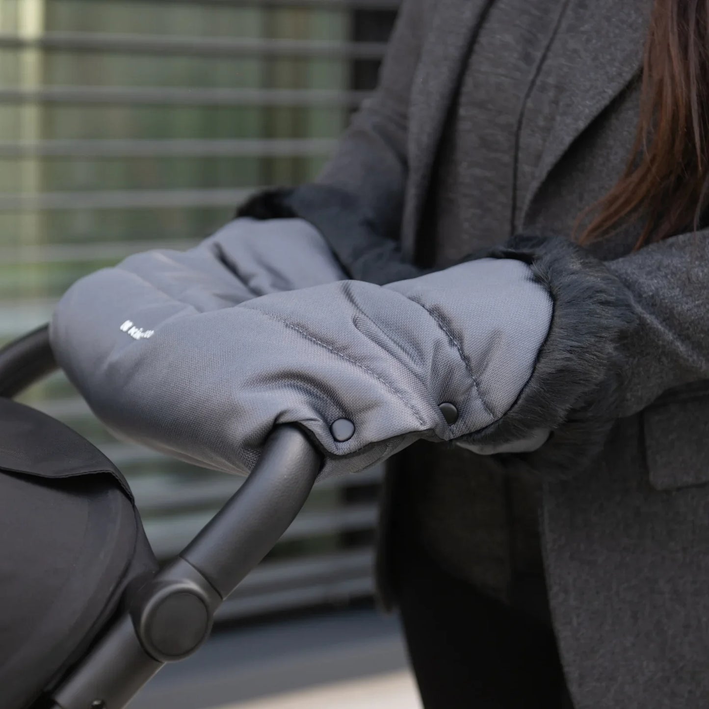 KikkaBoo - Enojna rokavica za voziček - Urban Black - KB31108040169 Luxbaby