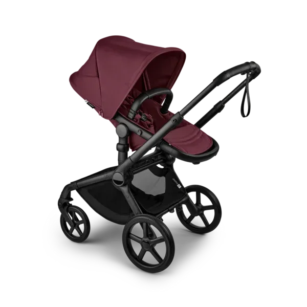 Bugaboo - Otroški voziček Fox 5 Renew Black/Dark Cherry - Dark Cherry (2v1)