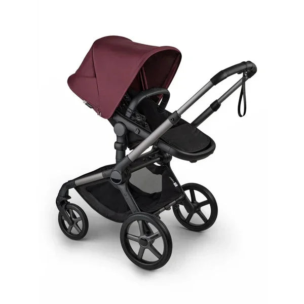 Bugaboo - Otroški voziček Fox 5 Renew Graphite/Heritage Black - Dark Cherry (2v1)