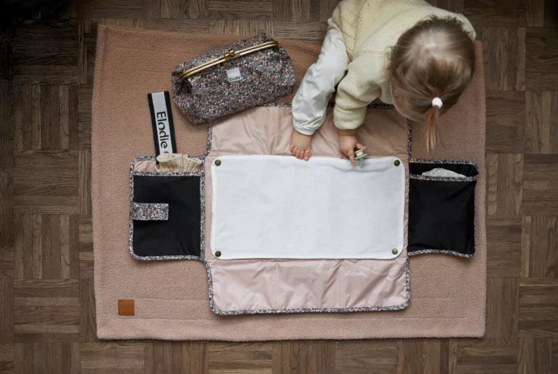 Elodie - Prenosna previjalna podloga - Blue Garden - E12106 Luxbaby