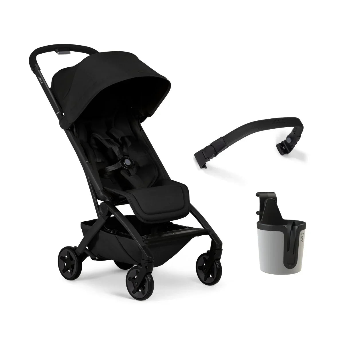 Joolz - Športni voziček Aer2 (+sprednje varovalo in držalo za stekleničko) - Space black - J1279962 Luxbaby