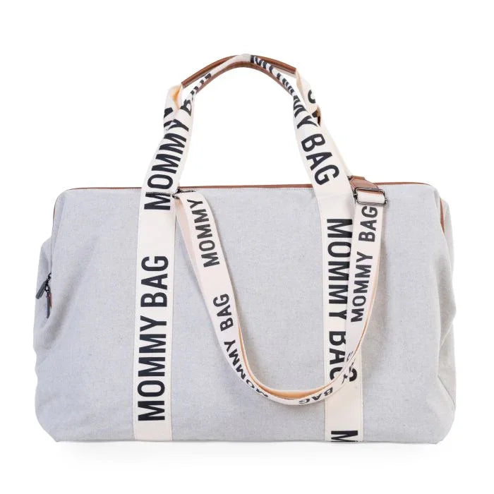 Childhome - Torba Mommy Bag Signature - Canvas Off White - CWMBBSCOW Luxbaby