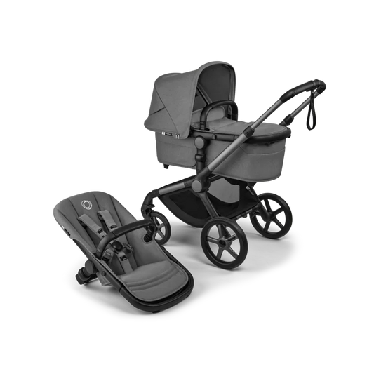 Bugaboo - Otroški voziček Fox 5 Renew Graphite/Moon Grey - Moon Grey (2v1) - 13824 Luxbaby