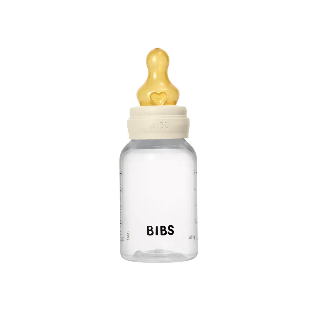 BIBS - Otroška steklenička 150 ml, lateks - Ivory (počasen pretok)
