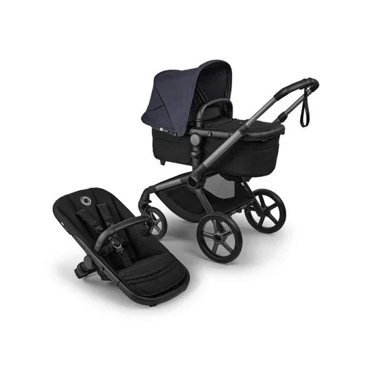 Bugaboo - Otroški voziček Fox 5 Renew Graphite/Heritage Black - Deep Indigo (2v1)
