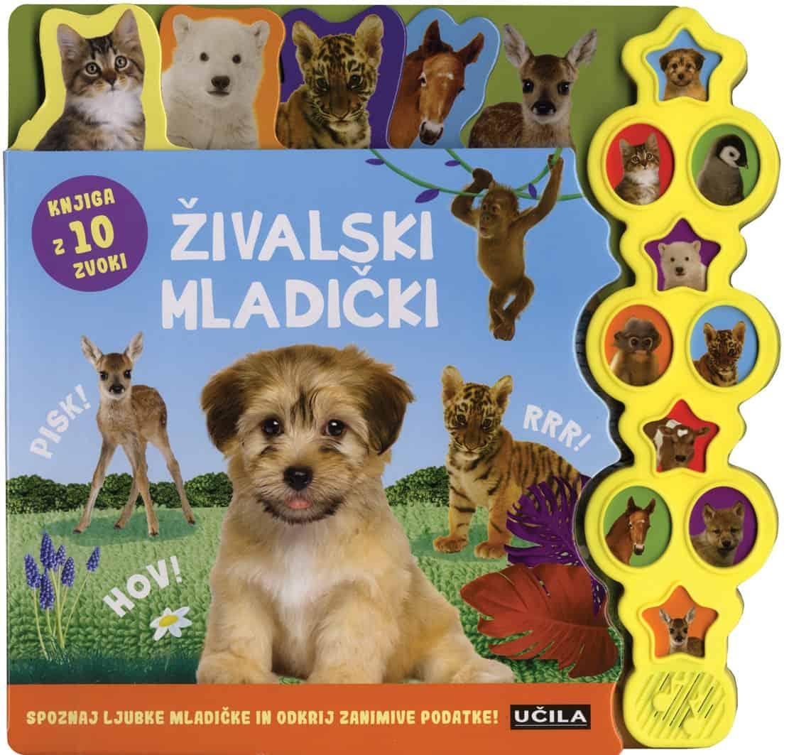Učila - Živalski mladički - Knjiga z zvoki - U006071 Luxbaby