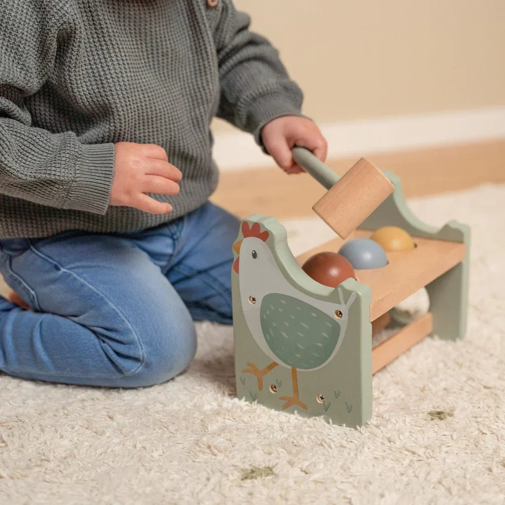 Little Dutch - Lesena igračka s kladivom - Little Farm - LD7146 Luxbaby