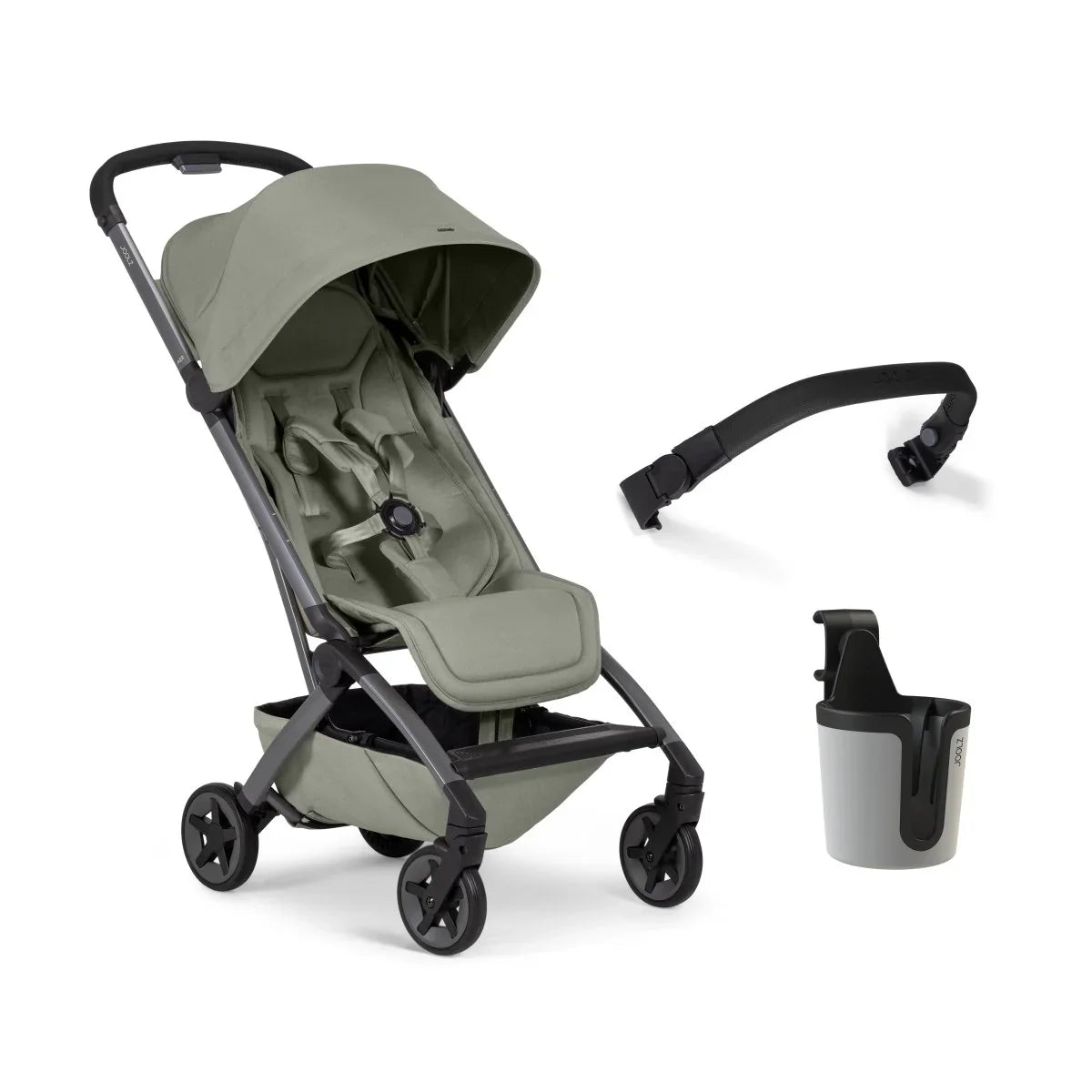 Joolz - Športni voziček Aer2 (+sprednje varovalo in držalo za stekleničko) - Sage green - J1279964 Luxbaby