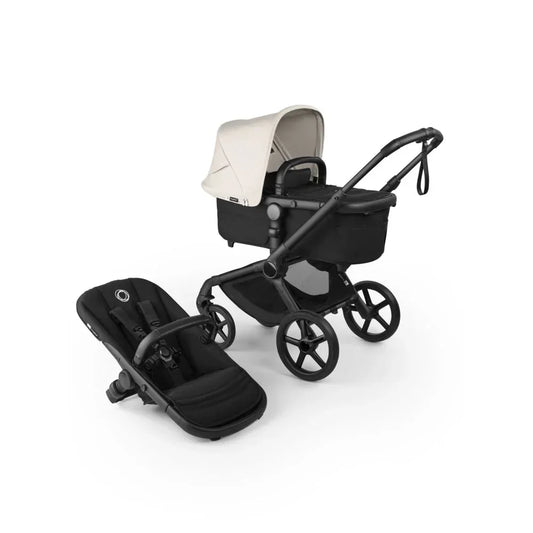 Bugaboo - Otroški voziček Fox 5 Renew Black/Heritage Black - Misty White (2v1)
