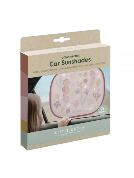 Little Dutch - Senčnik za avto - Ocean Dreams Pink - 125889 Luxbaby
