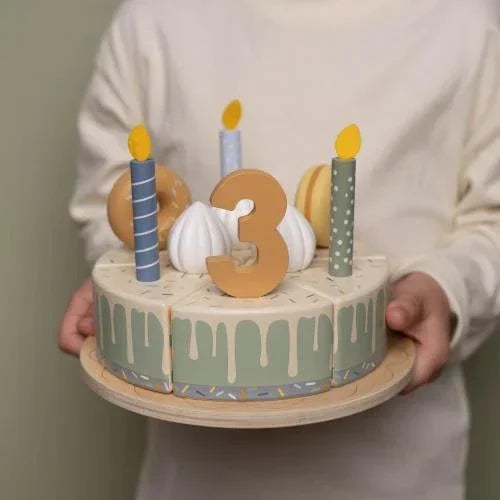 Little Dutch - Lesena rojstnodnevna torta - Blue