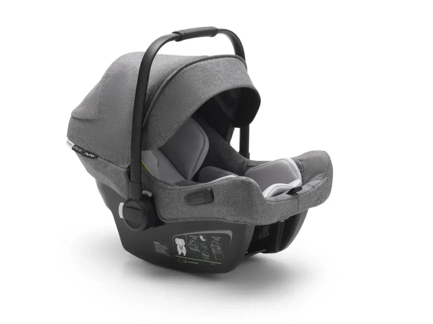 Bugaboo - Otroški avtosedež Turtle Air by Nuna i-Size (40-83cm) - Grey Melange