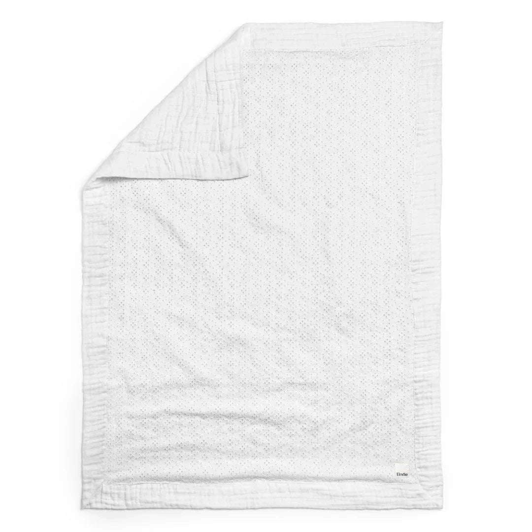Elodie - Mehka bombažna odeja - Embroidery Anglaise