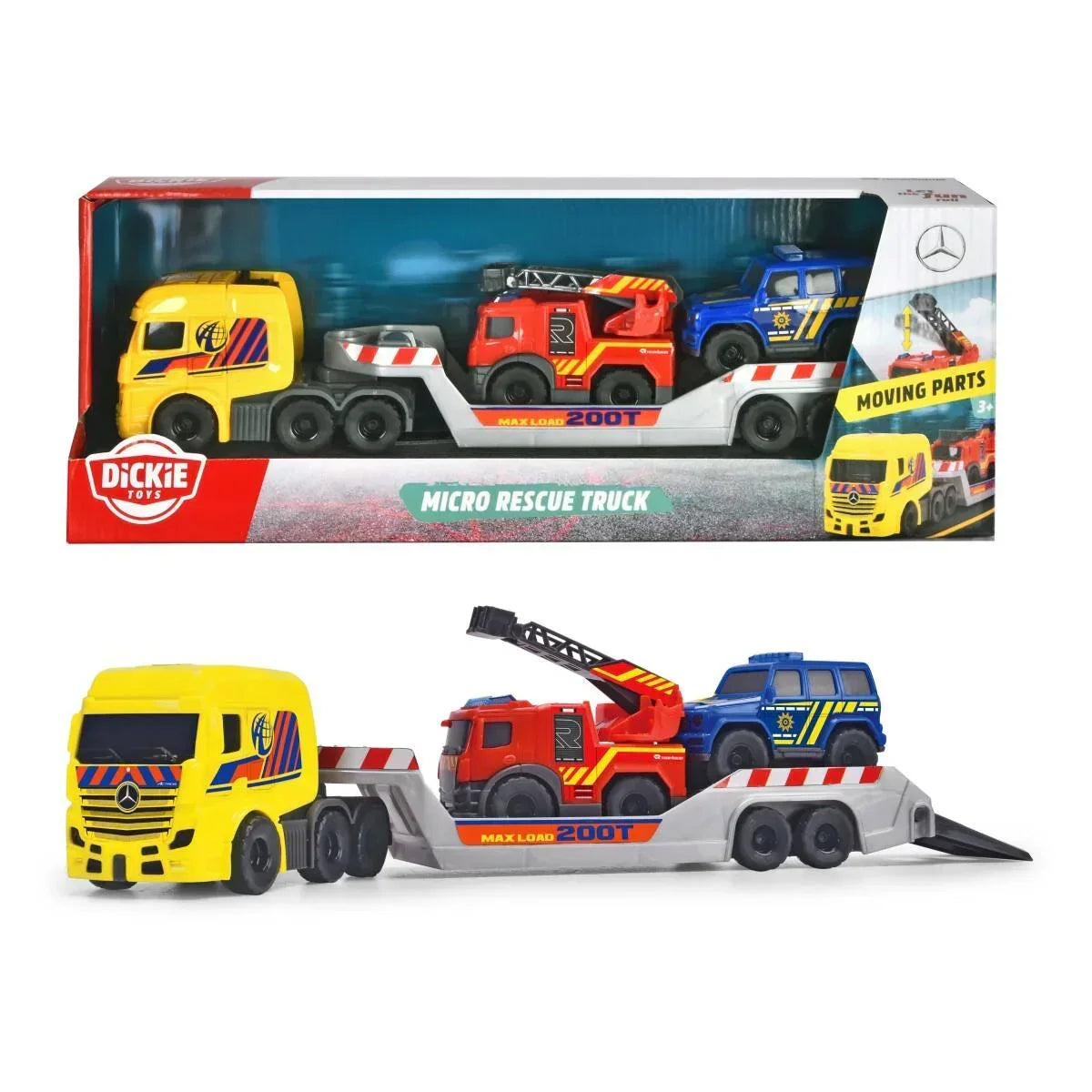 Dickie - Transportno vozilo in 2 reševalna vozila