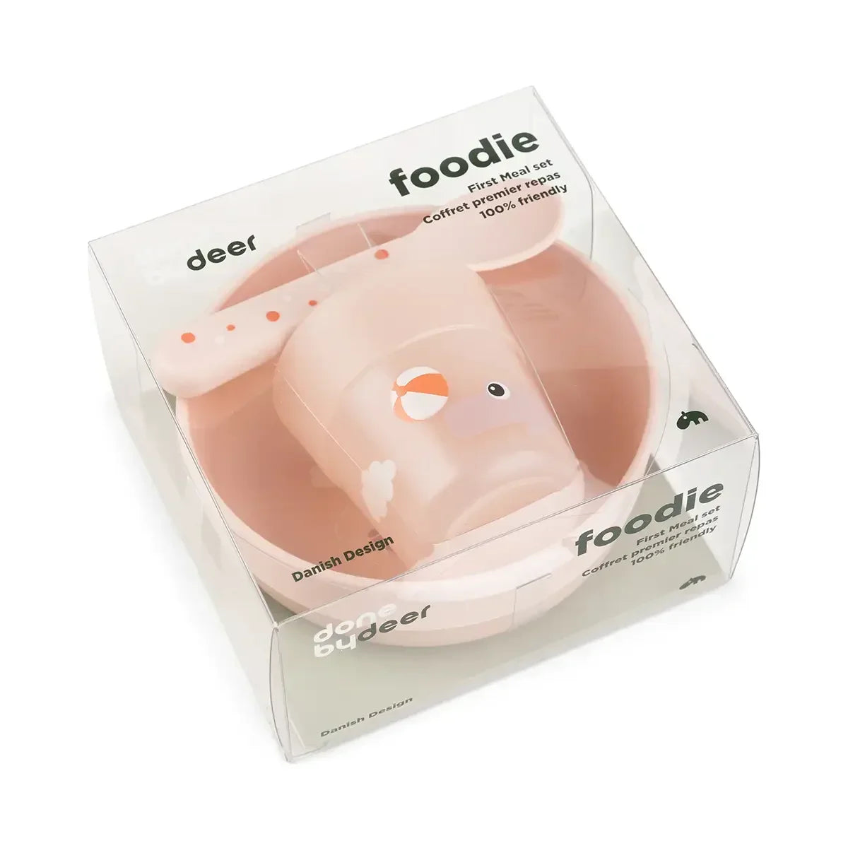 Done by Deer - Prvi jedilni set Foodie Playground - Powder