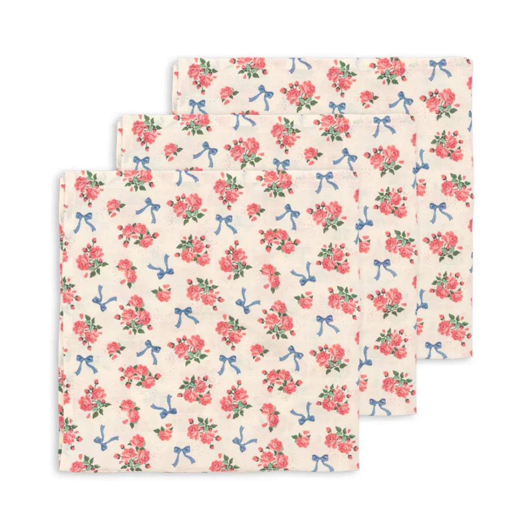 Konges Sløjd - Komplet 3 tetra pleničk - Bella Rosita - KS103655BR Luxbaby