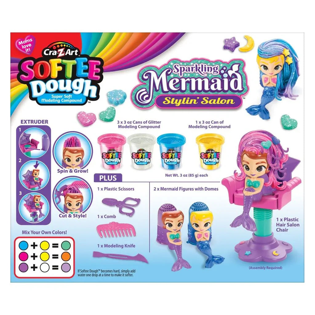 Cra-Z-Art - Plastelin Softee Dough - Frizerski salon za morske deklice - 1177744 Luxbaby