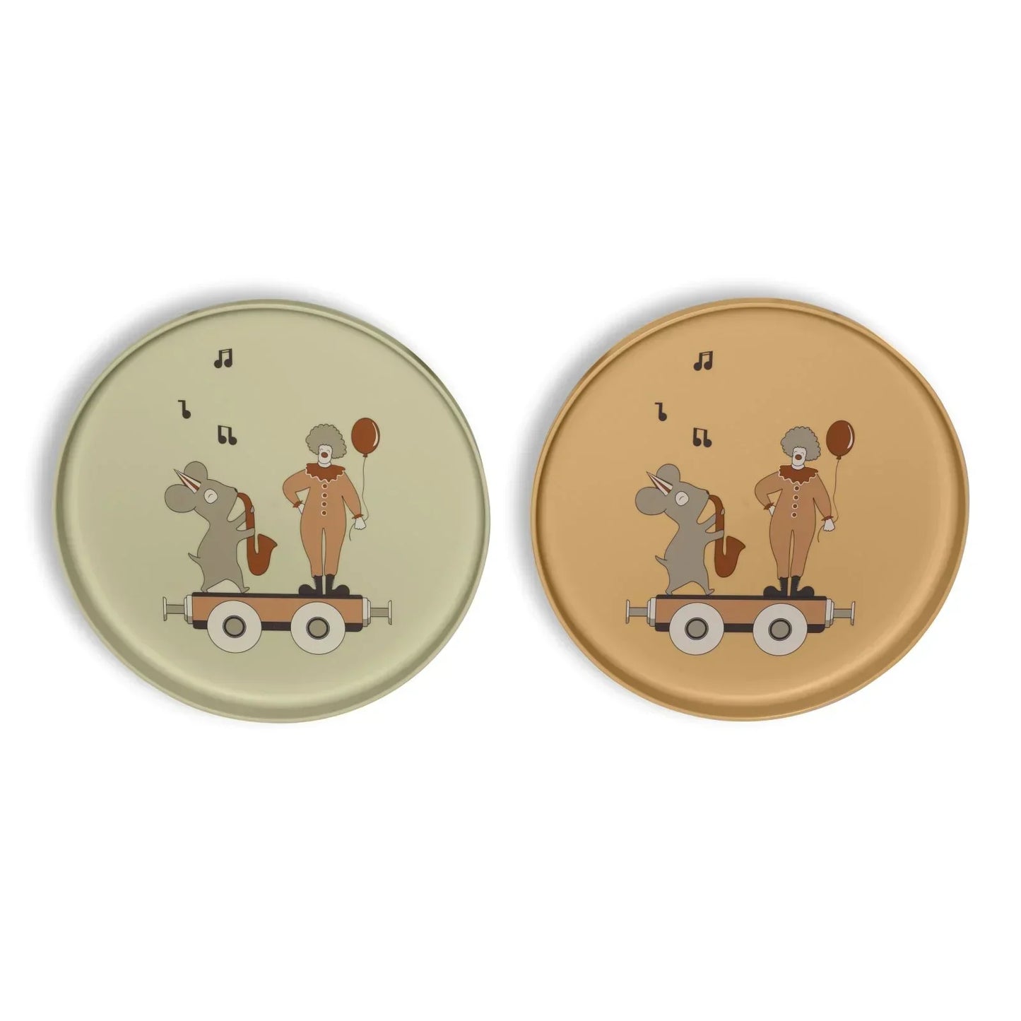 Nuuroo - Pil krožnik - Cream mix (2 kosa)