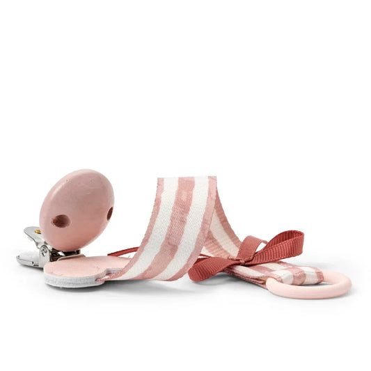 Elodie - Lesena priponka za dudo - Candy Stripes