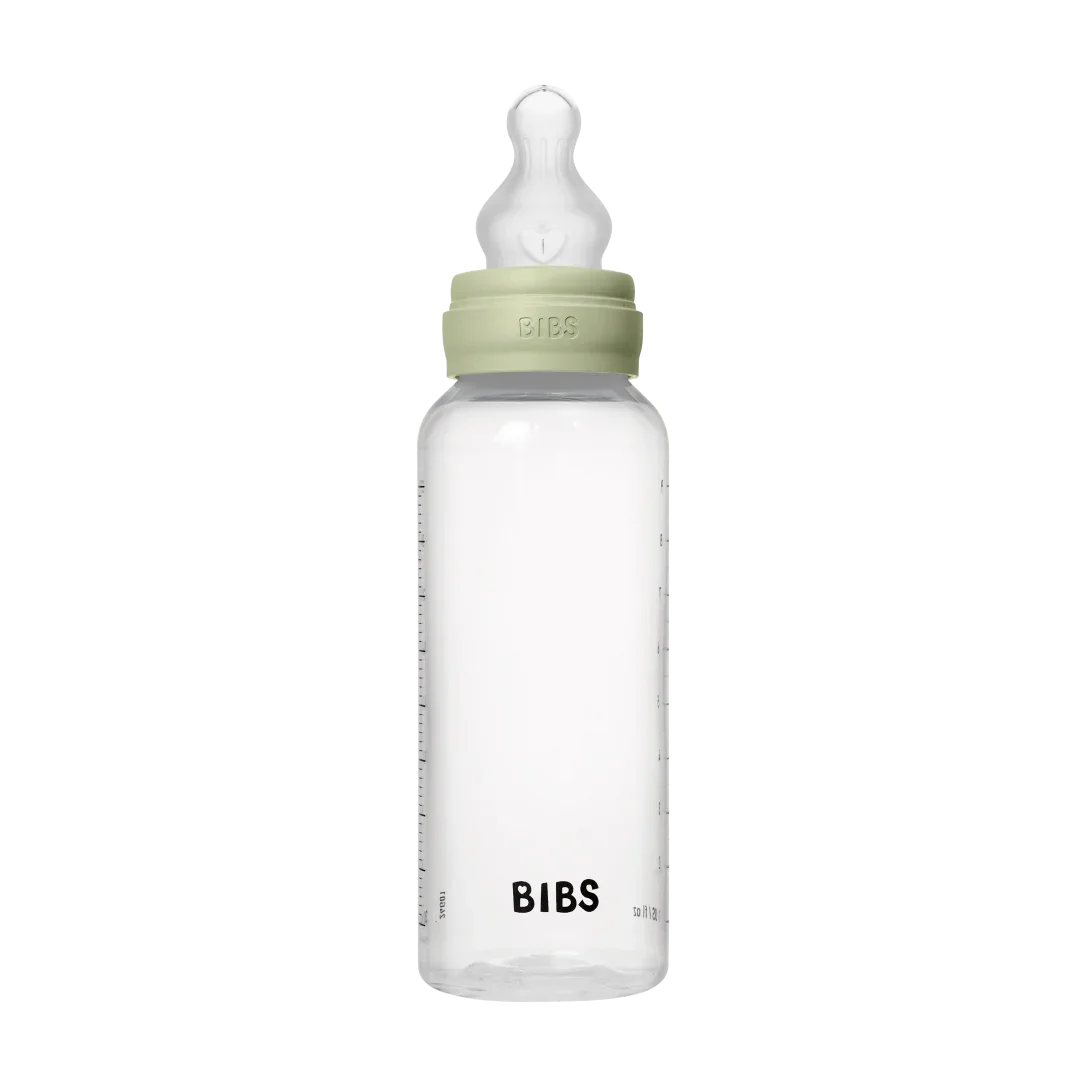 BIBS - Otroška steklenička 270 ml, silikon - Sage (srednji pretok)