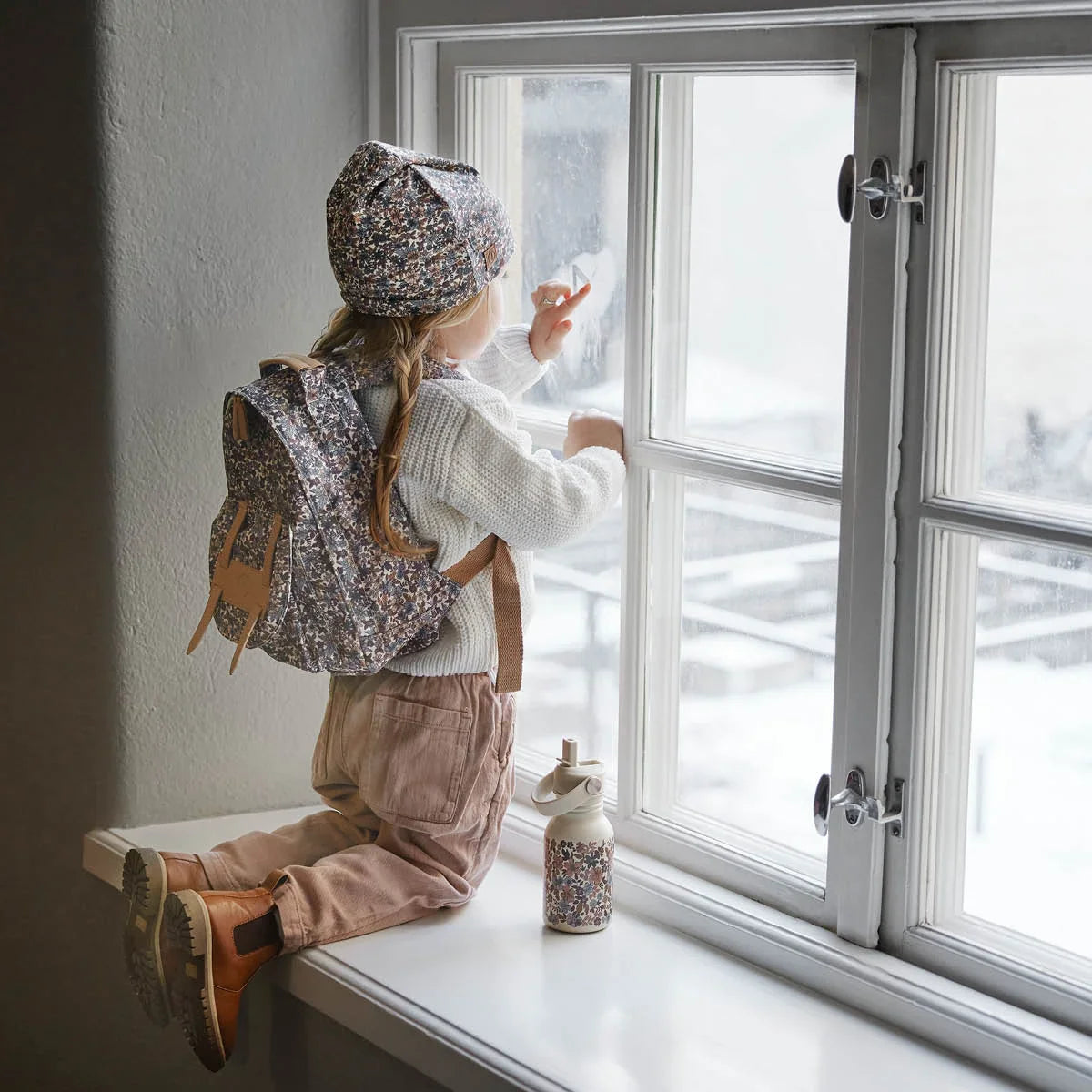 Elodie - Steklenička za pijačo - Blue Garden 350ml - E12037 Luxbaby